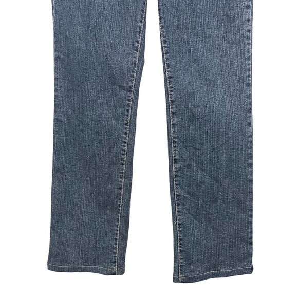 NYDJ  Embellished Pockets Straight Leg Blue Denim Jeans Size 2P NWOT - Picture 8 of 11